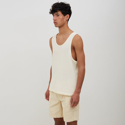 Sunflower Mesh Tank Top Off White 2028 Degli Uberti